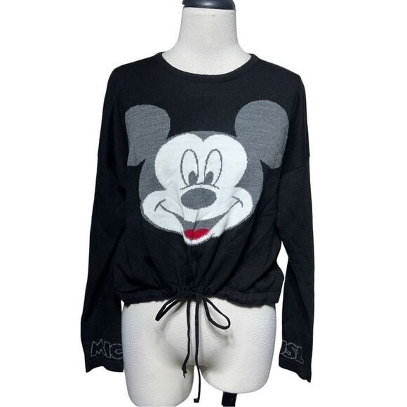 Mickey Mouse Long Sleeve Pullover Lightweight Sweater Size Medium - Picture 1 of 3